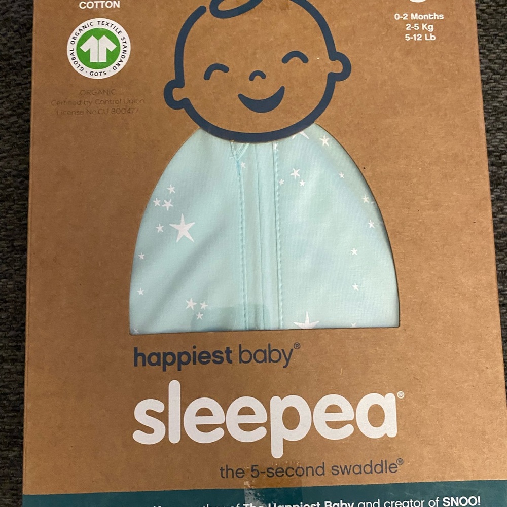 Happiest Baby Sleepea Swaddle in Light Blue
